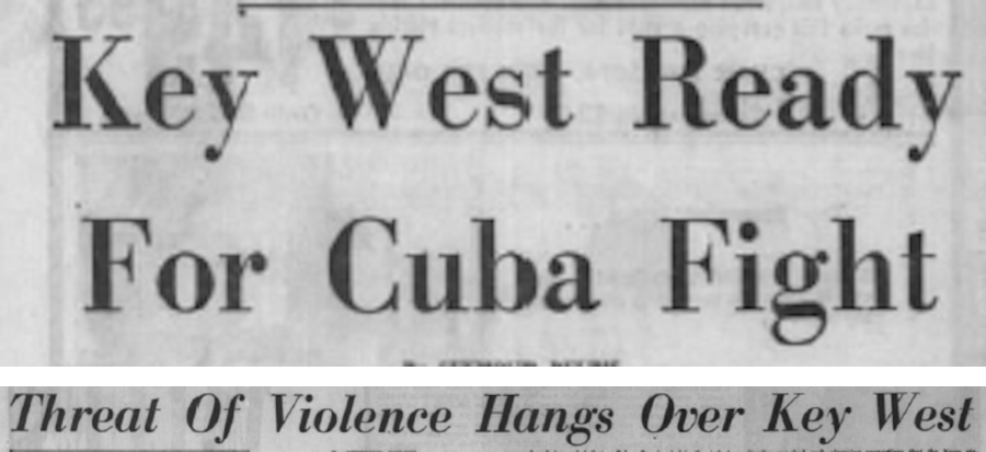 Headlines from a 1960 Fort Lauderdale News issue.
